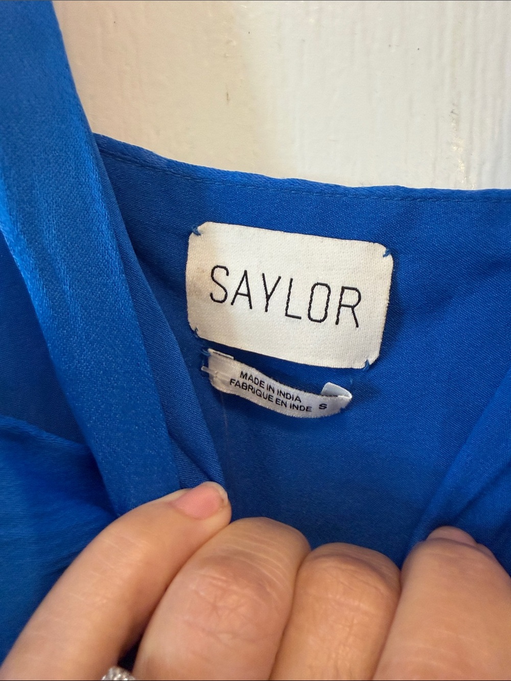 Saylor Clark Mini Dress in royal blue. - Picture 2 of 8